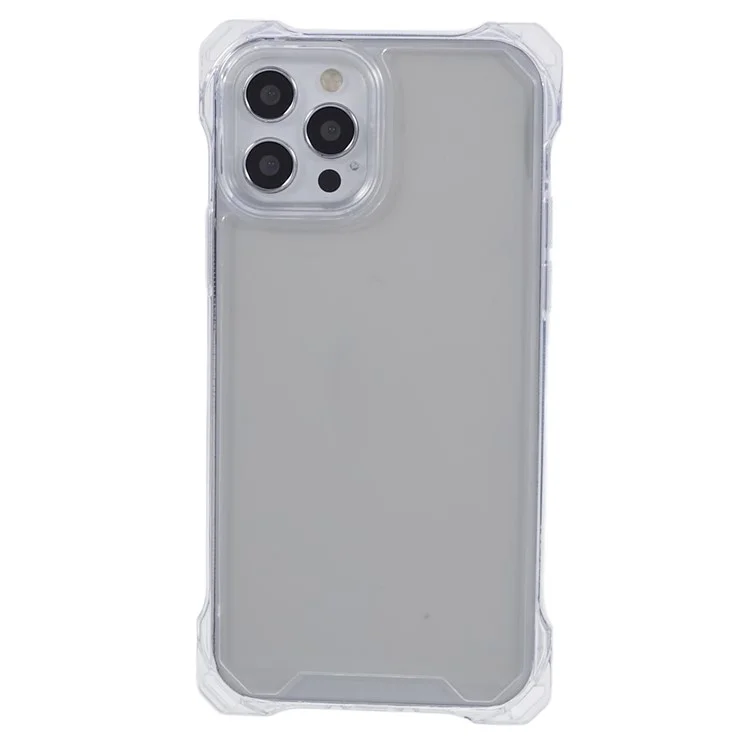 For iPhone 12 / 12 Pro Phone Case TPU+Acrylic Fall Prevention Protective Cover - Transparent