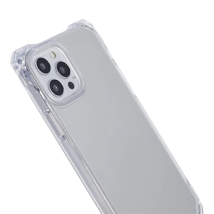 For iPhone 12 / 12 Pro Phone Case TPU+Acrylic Fall Prevention Protective Cover - Transparent