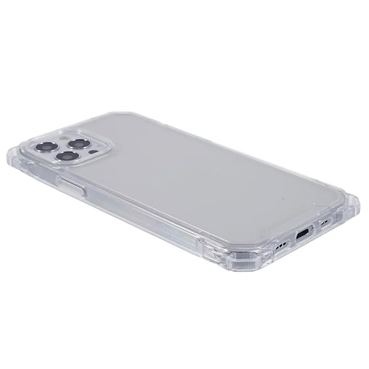 For iPhone 12 / 12 Pro Phone Case TPU+Acrylic Fall Prevention Protective Cover - Transparent