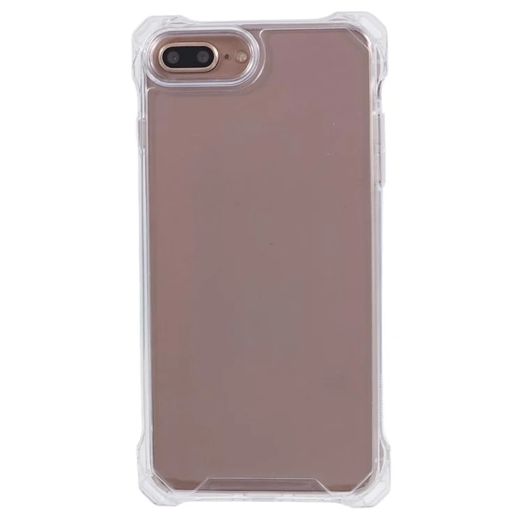 Funda para iPhone 7 Plus / 8 Plus / 6 Plus / 6s Plus Cuatro esquinas antiextracción Cubierta de teléfono transparente