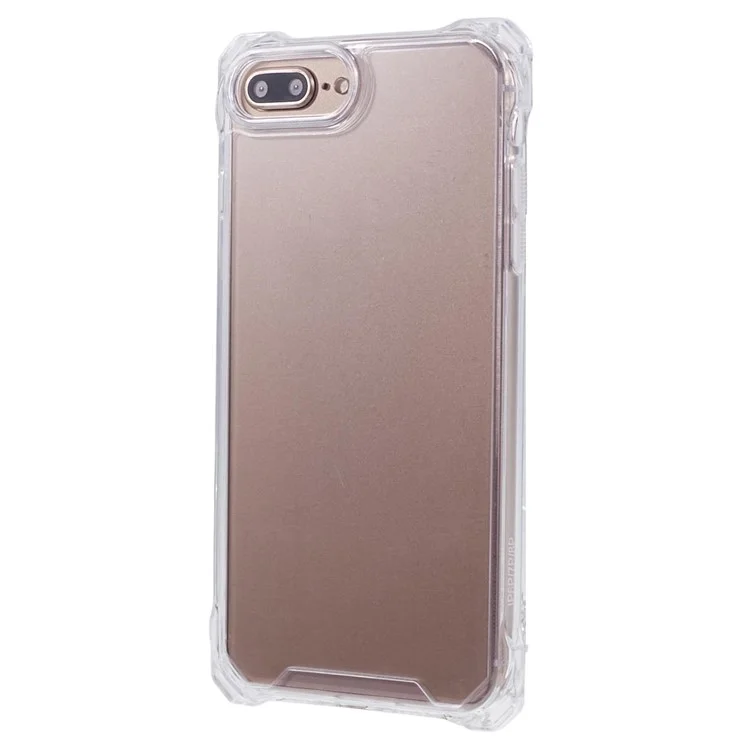 Funda para iPhone 7 Plus / 8 Plus / 6 Plus / 6s Plus Cuatro esquinas antiextracción Cubierta de teléfono transparente