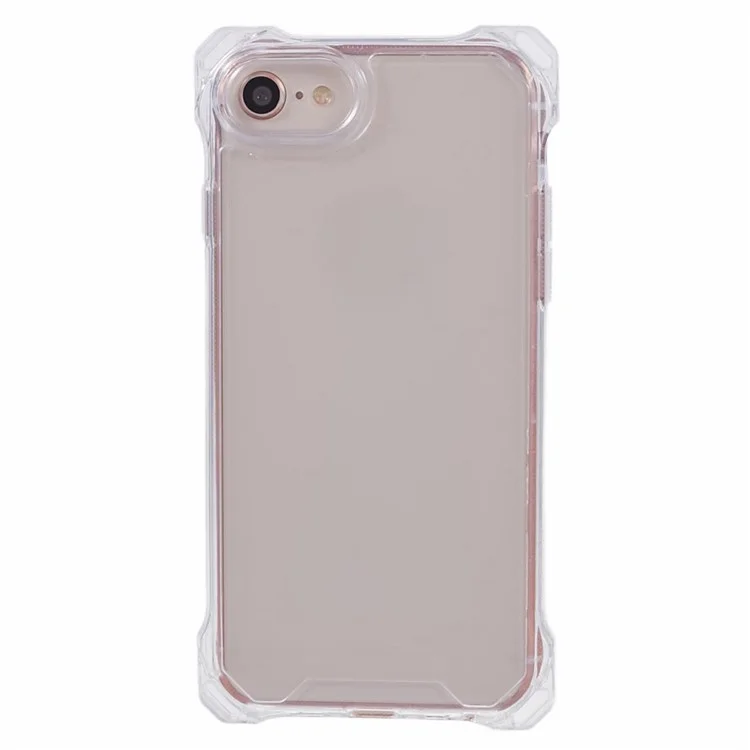 For iPhone 6 / 7 / 6s / 8 / SE (2022) / SE (2020) Case Anti-Drop TPU+Acrylic Phone Cover - Transparent