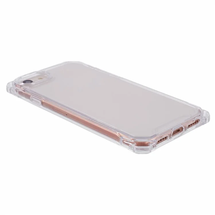 For iPhone 6 / 7 / 6s / 8 / SE (2022) / SE (2020) Case Anti-Drop TPU+Acrylic Phone Cover - Transparent