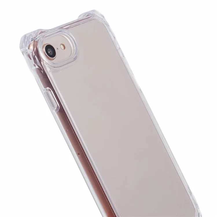 For iPhone 6 / 7 / 6s / 8 / SE (2022) / SE (2020) Case Anti-Drop TPU+Acrylic Phone Cover - Transparent