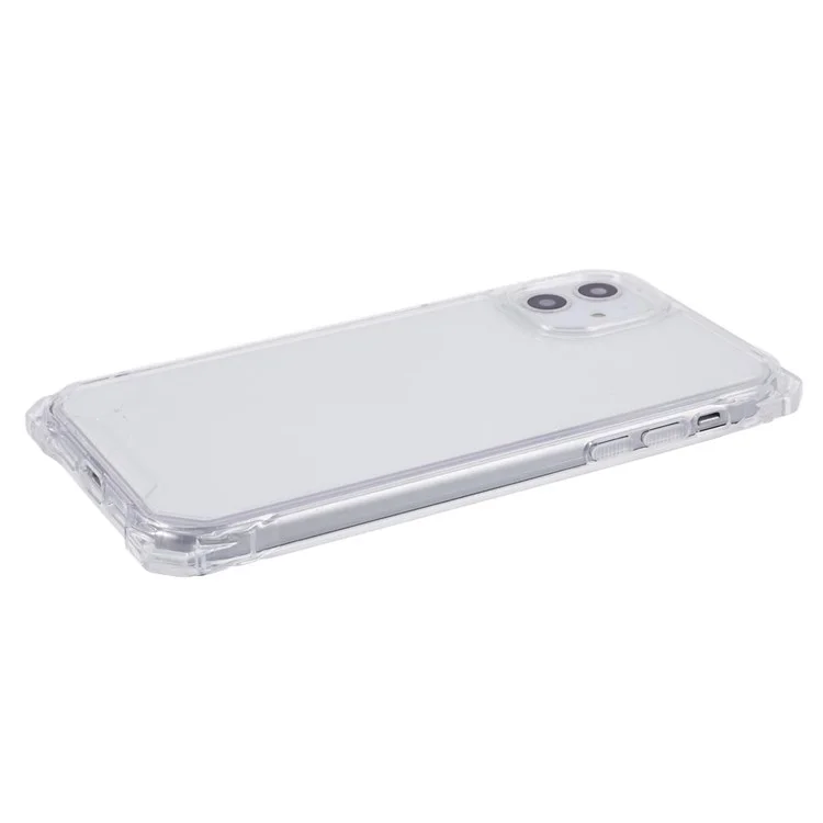 Pour iPhone 11 Case Renforcé Coins TPU + Acrylique Phone Guard Cover (Big Rear Lens Hole) - Transparent