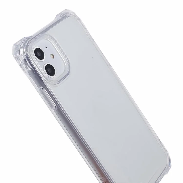 Pour iPhone 11 Case Renforcé Coins TPU + Acrylique Phone Guard Cover (Big Rear Lens Hole) - Transparent