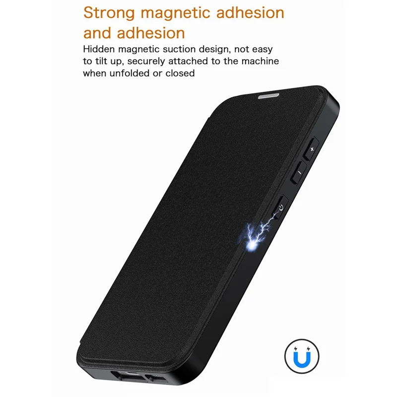 For Samsung Galaxy S23 Cell Phone Cases Leather+TPU+Acrylic Card Slot Protective Shell - Black