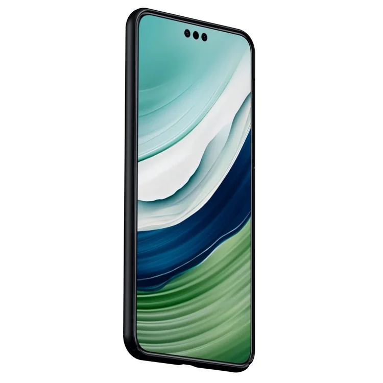 SULADA Für Huawei Mate 60 Pro Hülle PC beschichtet mit PU-Leder Anti-Drop-Handy-Schale - Schwarz