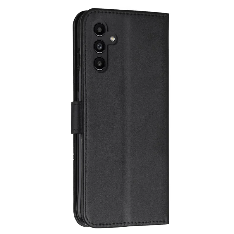 Para Samsung Galaxy A05s 4G Case Capa Protetora de Couro PU - Preto
