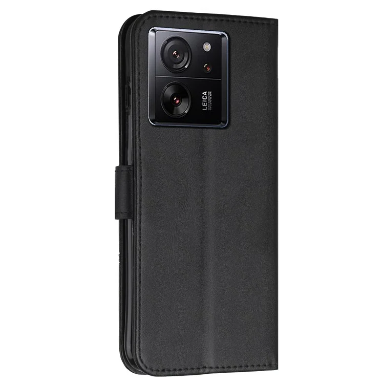 For Xiaomi 13T / 13T Pro / Redmi K60 Ultra Case Wallet Shockproof Phone Stand Cover - Black