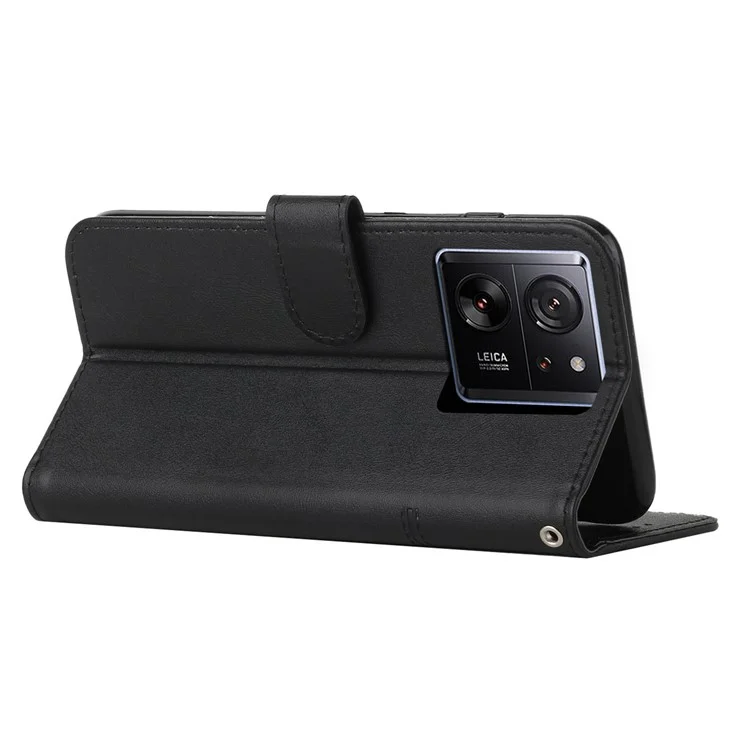 For Xiaomi 13T / 13T Pro / Redmi K60 Ultra Case Wallet Shockproof Phone Stand Cover - Black