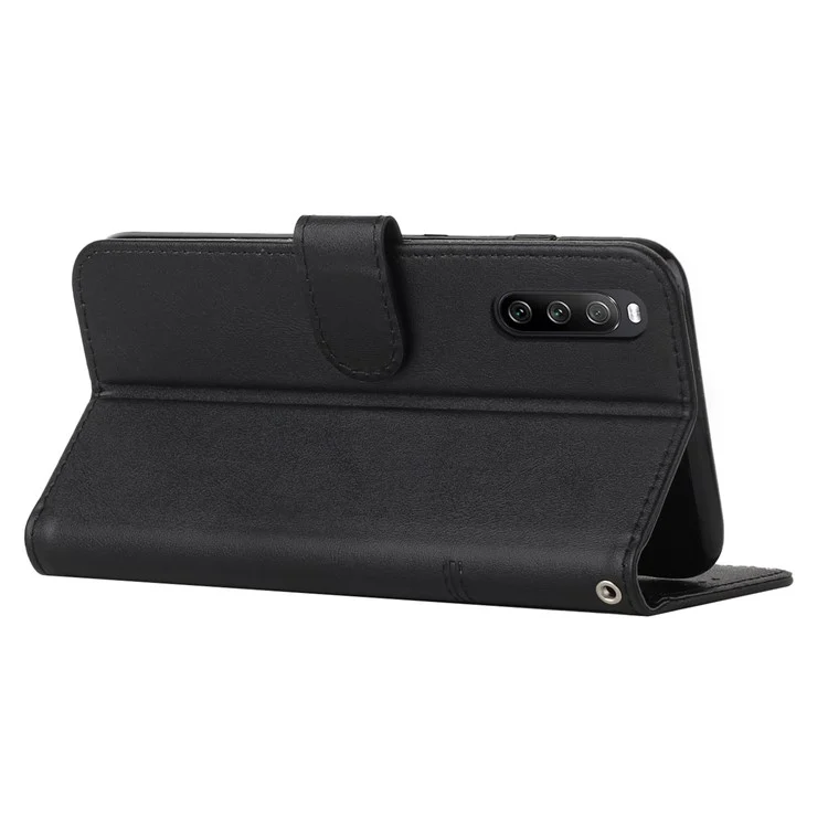 For Sony Xperia 10 V Leather Case Wallet Stand Protective Phone Cover - Black