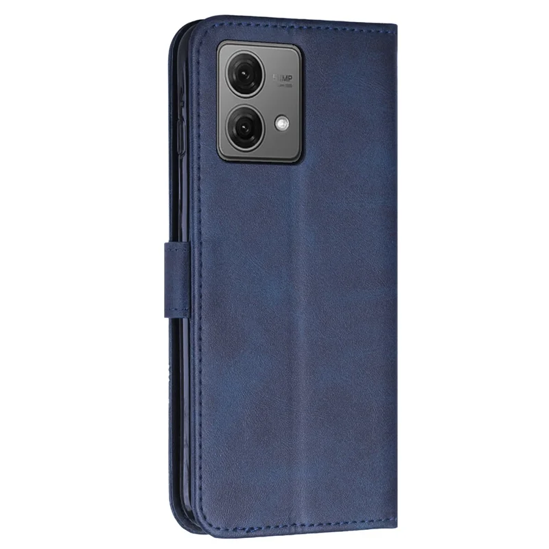 For Motorola Moto G84 5G Case Anti-scratch Wallet Phone Leather Cover - Sapphire