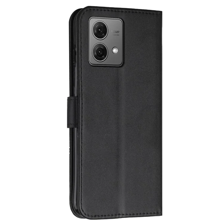 Para Motorola Edge 40 Neo 5G Funda Cierre Magnético Cartera de Cuero Funda Móvil - Negro