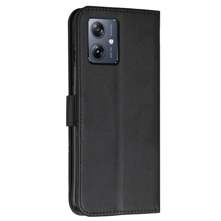 Para o Motorola Moto G54 5G Case Carteira Stand Full Protection Phone Cover - Preto