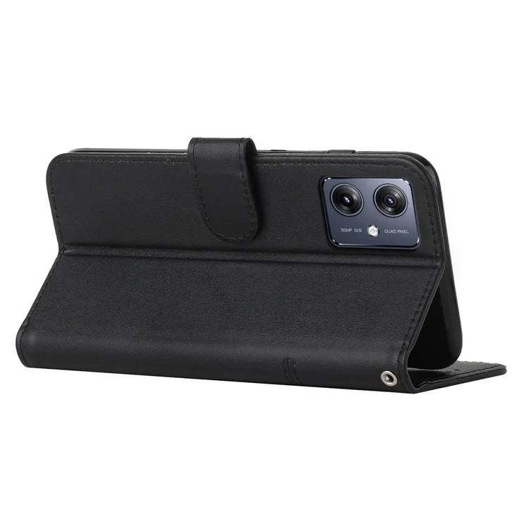 Para o Motorola Moto G54 5G Case Carteira Stand Full Protection Phone Cover - Preto