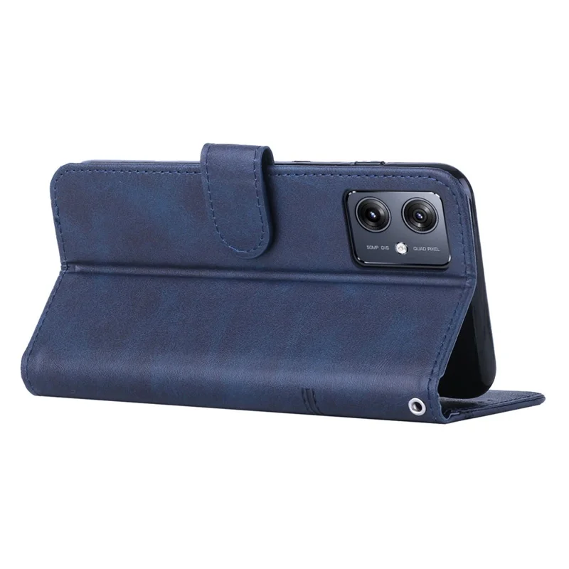 For Motorola Moto G54 5G Case Wallet Stand Full Protection Phone Cover - Sapphire