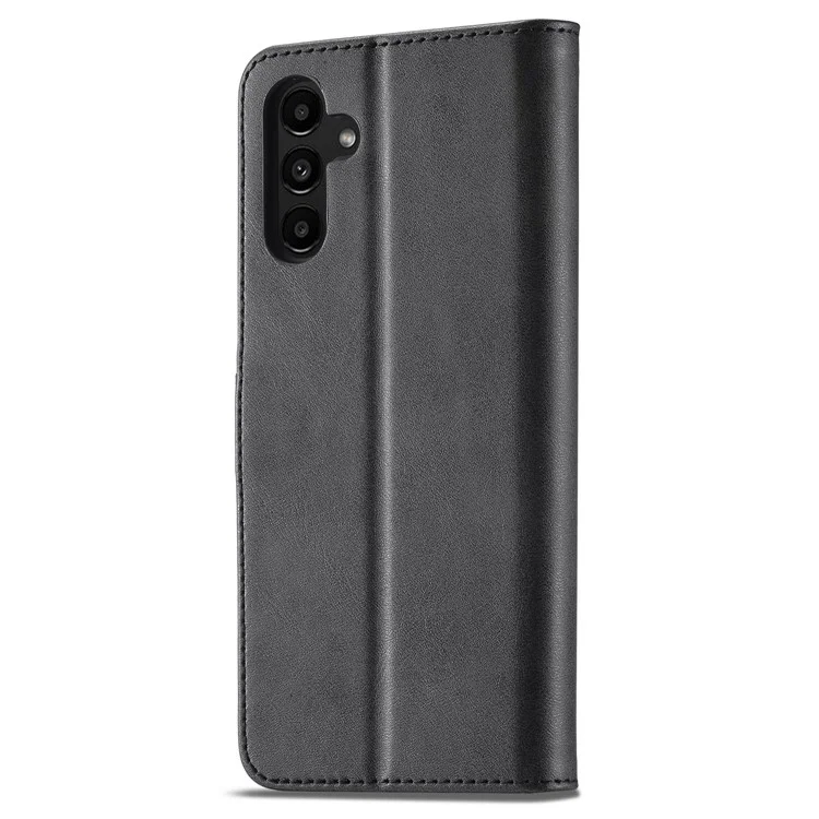 LC.IMEEKE для Samsung Galaxy A15 5G / A15 4G Чехол Anti-Drop Кожаный Кошелек Чехол для Телефона - Черный
