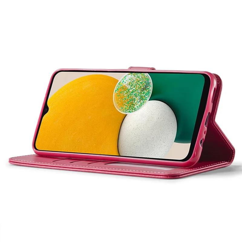 LC.IMEEKE For Samsung Galaxy A15 5G / A15 4G Case Anti-Drop Leather Wallet Phone Cover - Rose