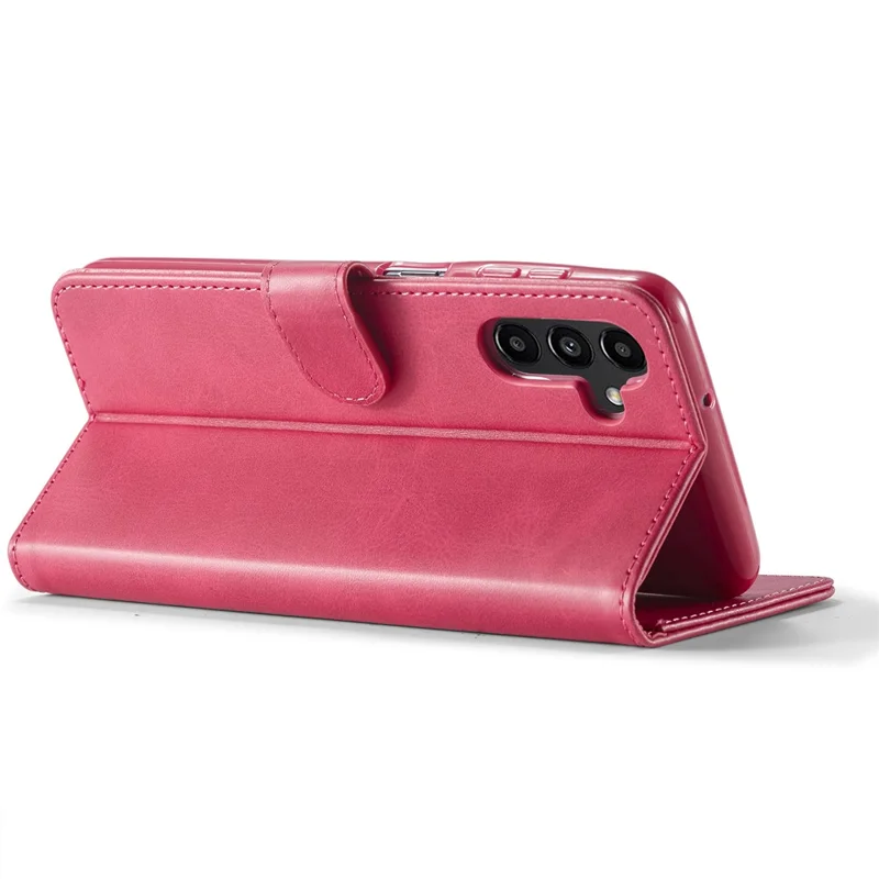 LC.IMEEKE For Samsung Galaxy A15 5G / A15 4G Case Anti-Drop Leather Wallet Phone Cover - Rose