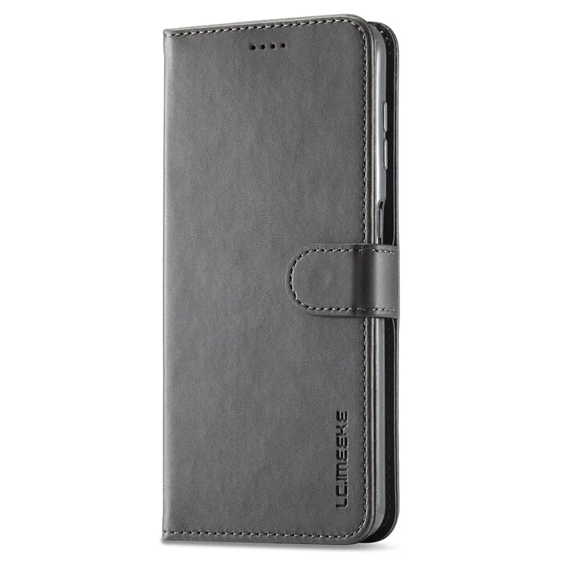 LC.IMEEKE For Samsung Galaxy A15 5G / A15 4G Case Anti-Drop Leather Wallet Phone Cover - Grey