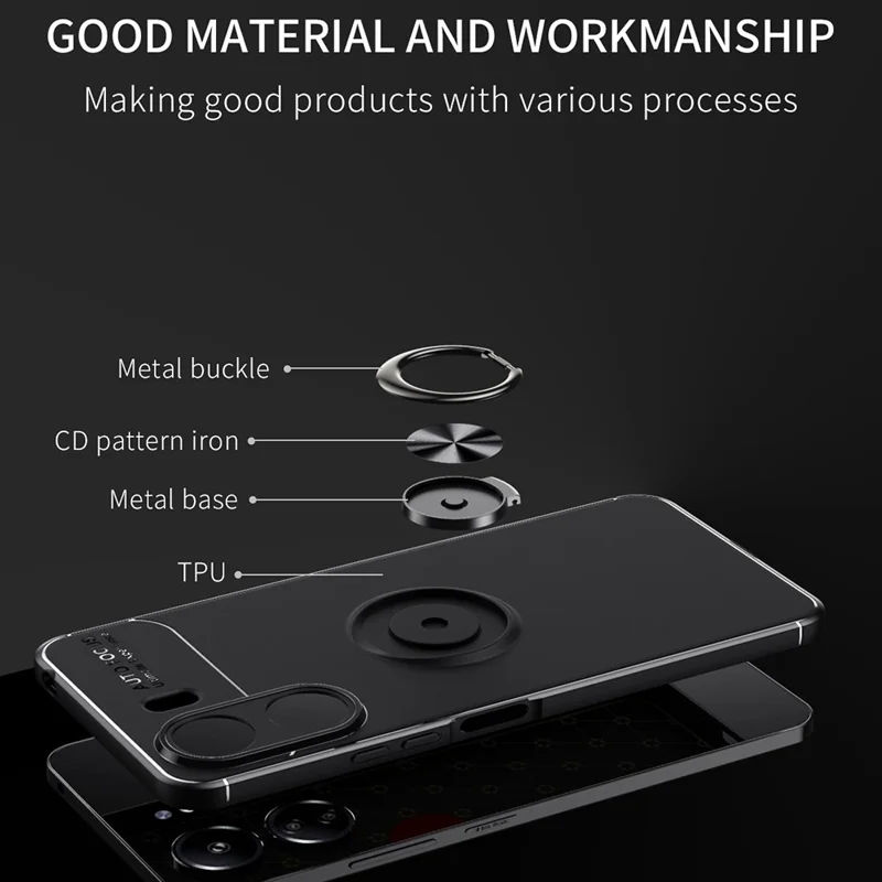 Für Xiaomi Redmi 13c / Poco C65 4G Case Drop-resistente Tpu-mobiltelefonabdeckung - Blau
