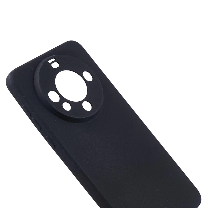For Huawei Mate 60 TPU Case Double-Sided Matte Mobile Phone Cover - Black