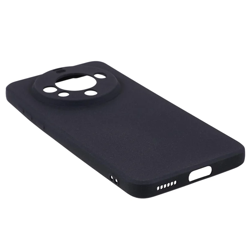 For Huawei Mate 60 TPU Case Double-Sided Matte Mobile Phone Cover - Black