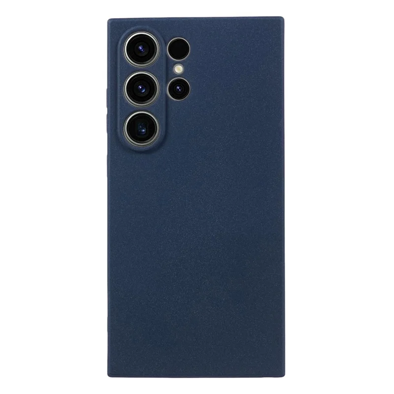 For Samsung Galaxy S24 Ultra Phone Case Double-Sided Matte Design Anti-Slip Cover - Navy Blue