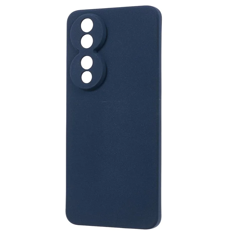 For Honor 90 Phone Case Precise Cutout Double-Sided Matte Back Cover - Navy Blue