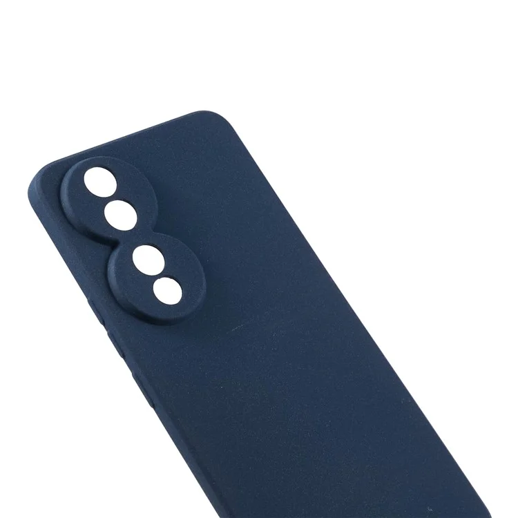 For Honor 90 Phone Case Precise Cutout Double-Sided Matte Back Cover - Navy Blue