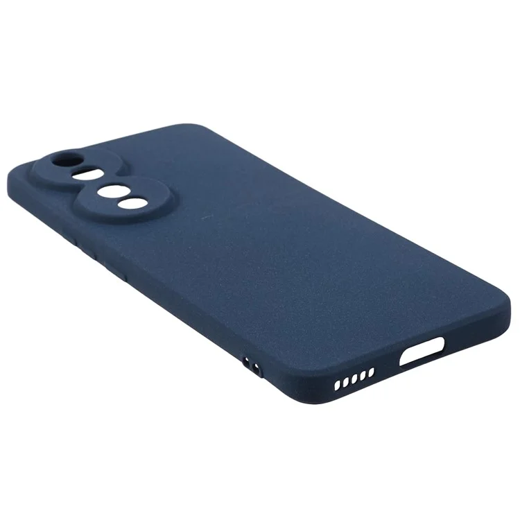For Honor 90 Phone Case Precise Cutout Double-Sided Matte Back Cover - Navy Blue