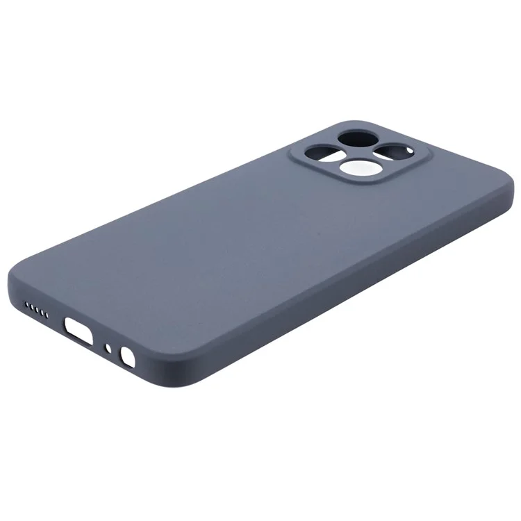 For Honor X8 5G Case Anti-fingerprint Double-Sided Matte TPU Phone Back Cover - Grey