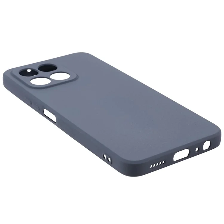 For Honor X8 5G Case Anti-fingerprint Double-Sided Matte TPU Phone Back Cover - Grey