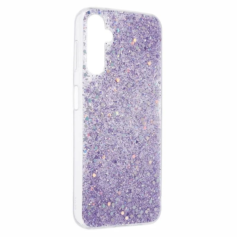 For Samsung Galaxy A14 5G / A14 4G TPU Case Bling Glitter Sequins Phone Cover - Purple