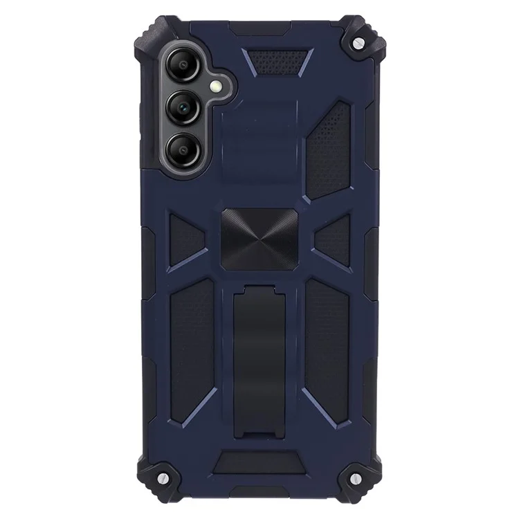 For Samsung Galaxy A15 5G Phone Case Kickstand PC + TPU Defender Cover - Blue