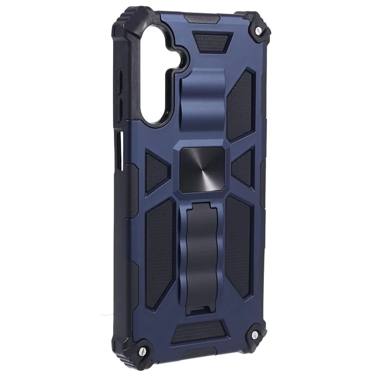 For Samsung Galaxy A15 5G Phone Case Kickstand PC + TPU Defender Cover - Blue