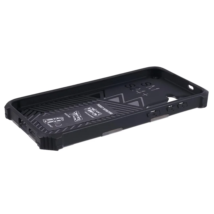 Funda para Samsung Galaxy S24+ Patrón de camuflaje Soporte Protective Phone Cover - Verde del ejército