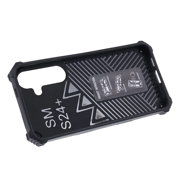Funda para Samsung Galaxy S24+ Patrón de camuflaje Soporte Protective Phone Cover - Verde del ejército