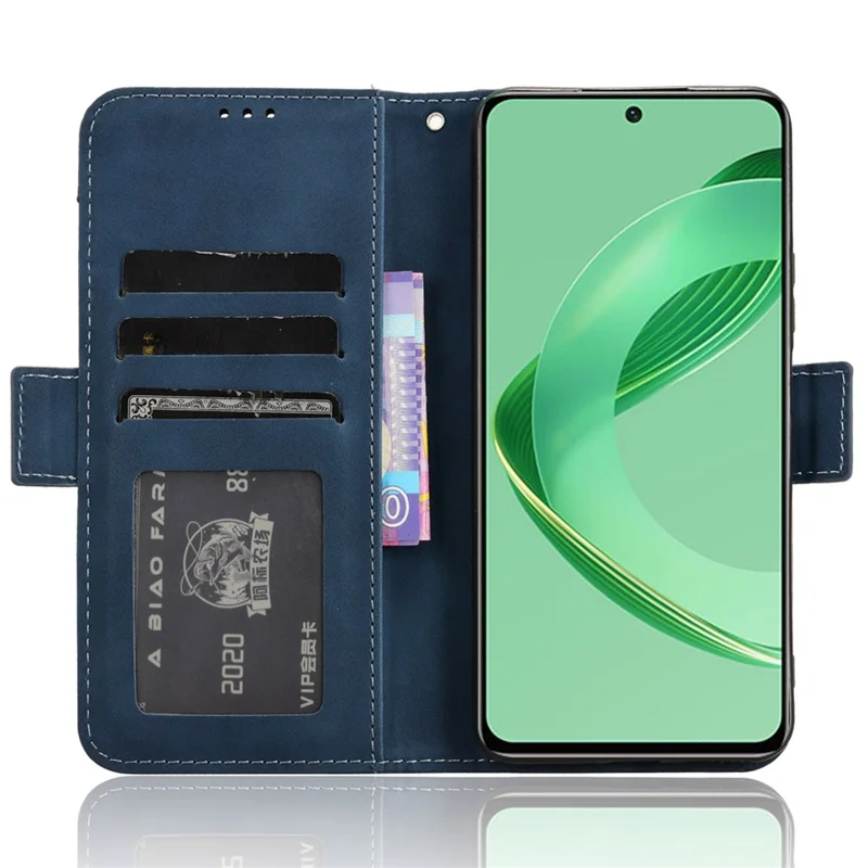 Für Huawei nova 11 SE / nova 12 SE 4G Hülle stoßfest mit mehreren Kartenfächern Handy-Schutzhülle - Blau