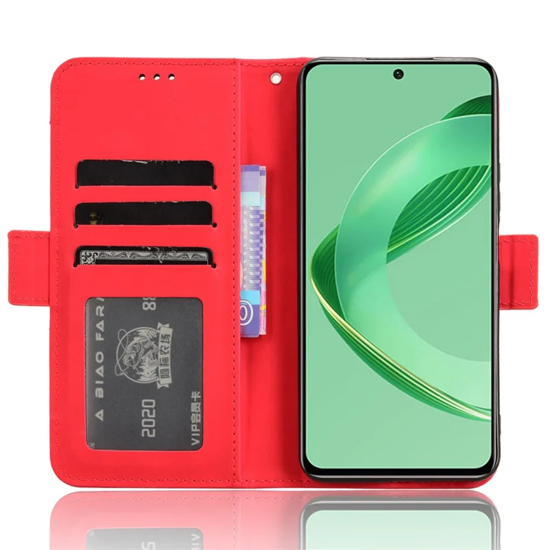 Étui pour Huawei nova 11 SE / nova 12 SE 4G, étui de protection antichute avec porte-cartes multiple - Rouge