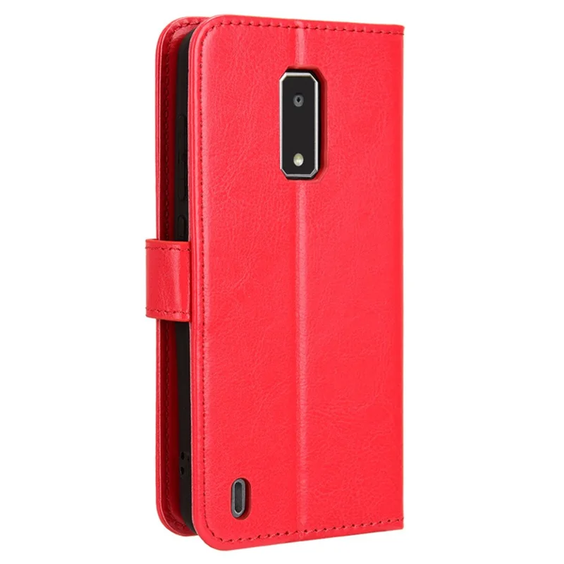 For BLU View 4 B135DL / BLU View 2 (2023) Case PU Leather Phone Wallet Cover - Red
