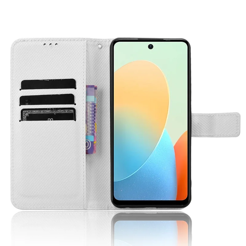 For TECNO Spark Go 2024 4G BG6 / Spark 20C BG7 / Pop 8 Case PU Leather Wallet Phone Cover - White