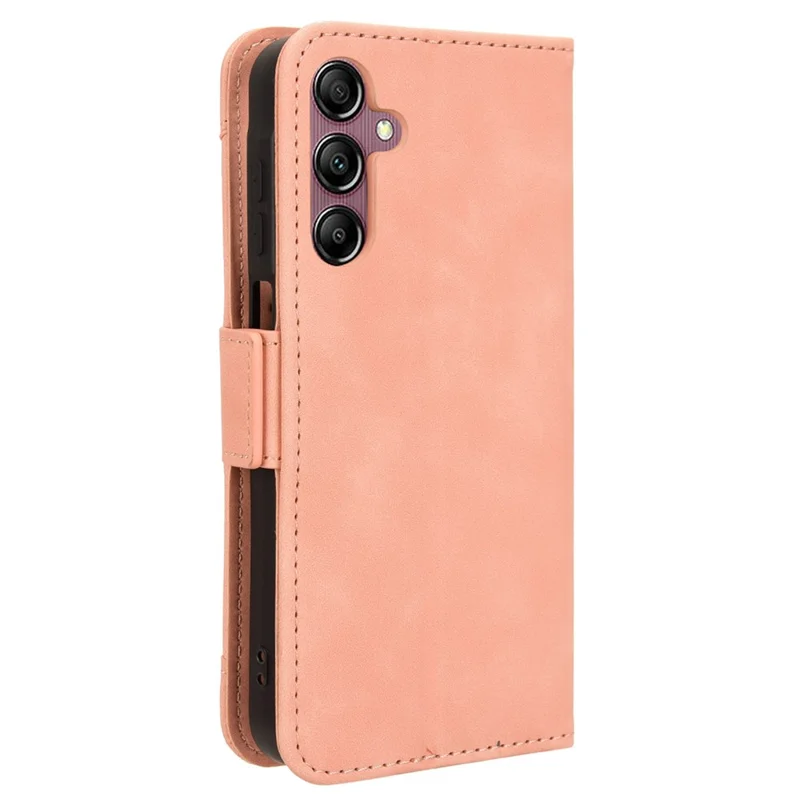 Per Samsung Galaxy A15 5G Cover Portacarte Multifunzione Supporto Telefono Cover in Pelle - Rosa