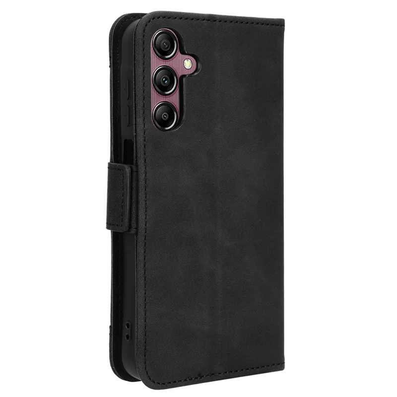 Para Samsung Galaxy A15 5G Capa Suporte Múltiplo Cartão Suporte Capa de Telefone de Couro - Preto