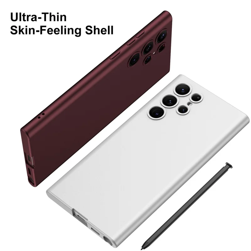GKK For Samsung Galaxy S24 Ultra PC Case Ultra Thin Protective Phone Cover - Wine Red