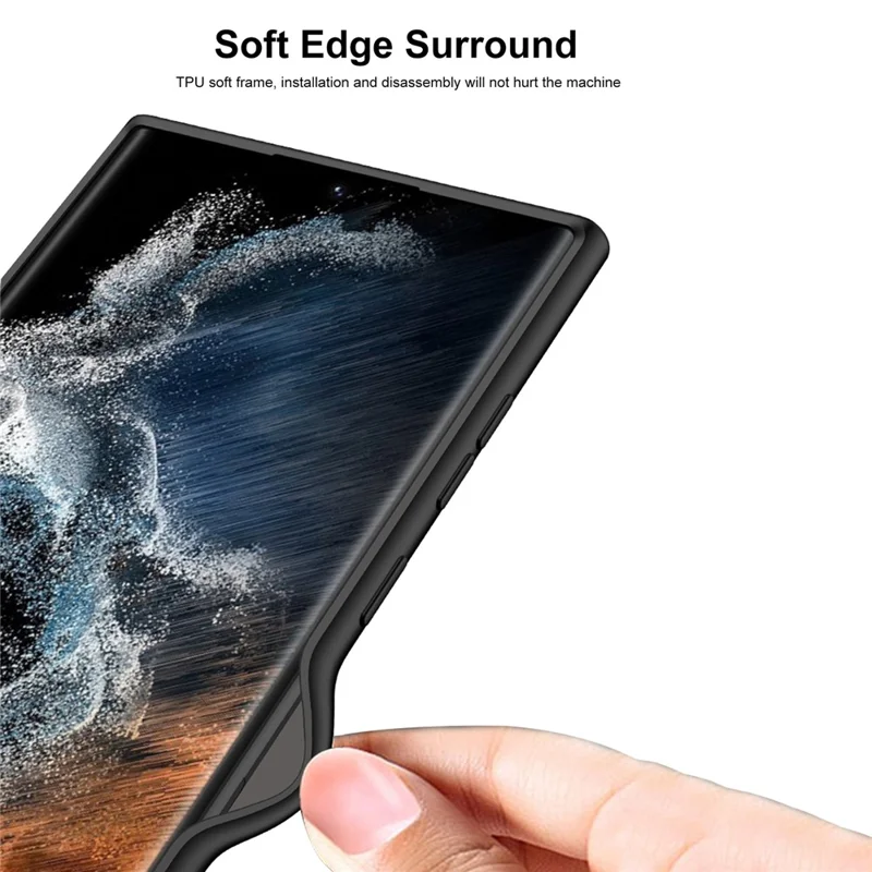 GKK For Samsung Galaxy S24 Ultra PC Case Ultra Thin Protective Phone Cover - Wine Red