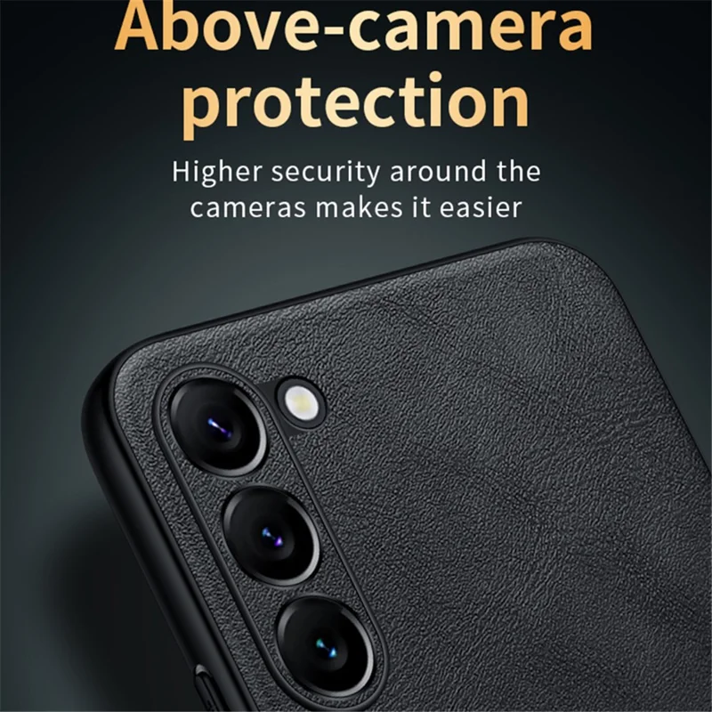 SULADA For Samsung Galaxy S24+ Cell Phone Cases PU Leather+TPU+PC Anti-drop Cover - Blue