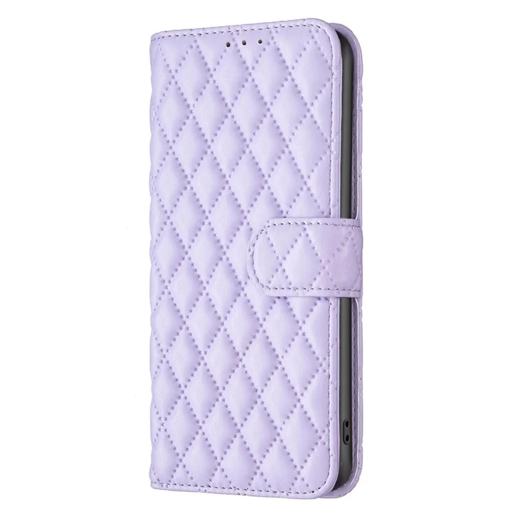 BINFEN COLOR BF Style-14 для Oppo A79 5G / A2 5G Чехлы для мобильных телефонов Кожаный чехол-книжка с держателем для кошелька - Фиолетовый