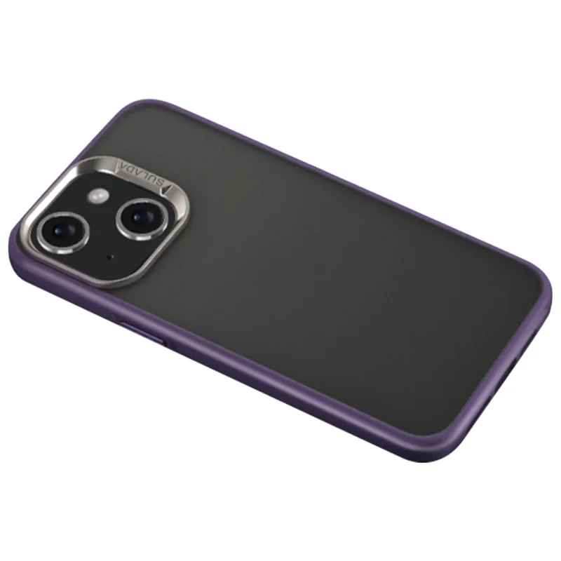 SULADA For iPhone 15 Case PC+TPU Matte Skin-touch Phone Cover - Purple